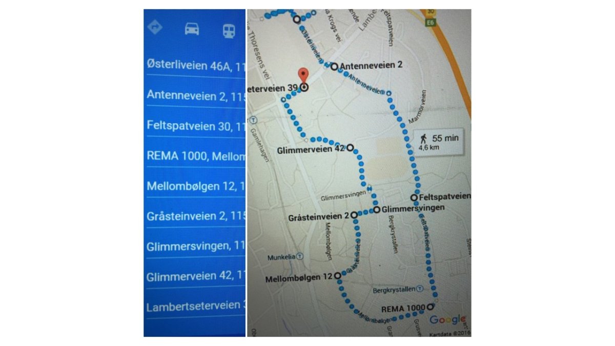Marsjrute Lambertseter